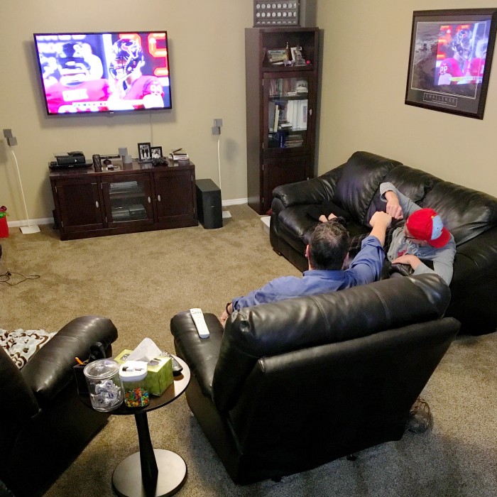 Watching football