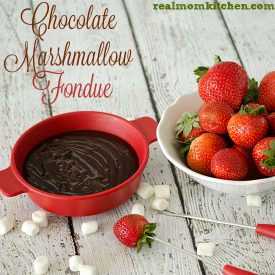 Chocolate Marshmallow Fondue | realmomkitchen.com