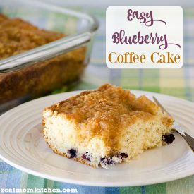 Easy Blueberry Coffee Cake | realmomkitchen.com