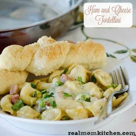 Ham and Cheese Tortellini | realmomkitchen.com