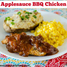 Applesauce BBQ Chicken | realmomkitchen.com