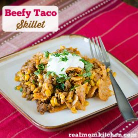 Beefy Taco Skillet | realmomkitchen.com
