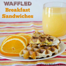 Waffled Breakfast Sandwich | realmomkitchen.com