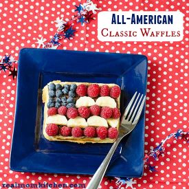 All American Classic Waffles | realmomkitchen.com