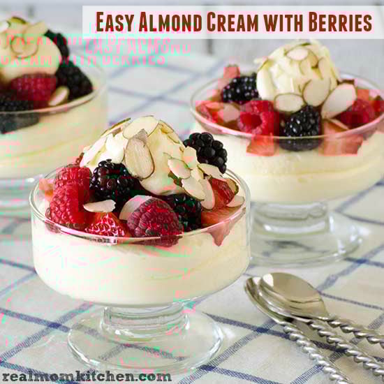 Easy Almond Cream with Berries