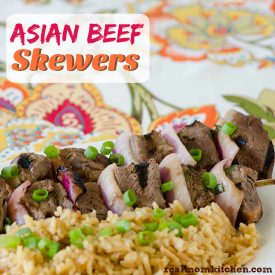 Asian Beef Skewers | realmomkitchen.com
