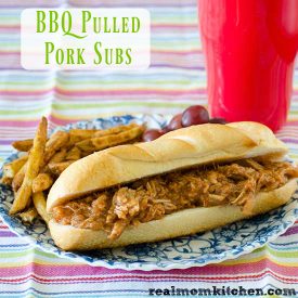 BBQ Pulled Pork Subs | realmomkitchen.com