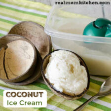 Coconut Ice Cream | realmomkitchen.com