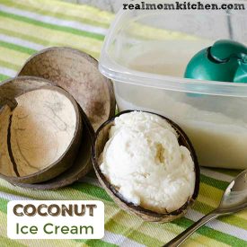 Coconut Ice Cream | realmomkitchen.com