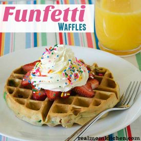 Funfetti Waffles | realmomkitchen.com