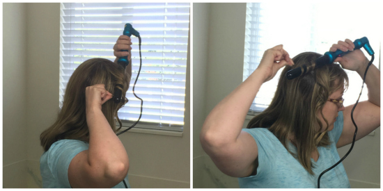 Using the NuMe Curling Wand | realmomkitchen.com