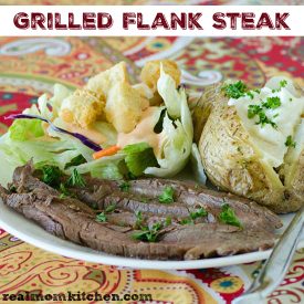Grilled Flank Steak | realmomkitchen.com