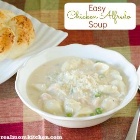 Easy Chicken Alfredo Soup | realmomkitchen.com