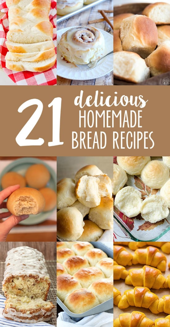 21 Homemad Bread Recipes | realmomkitchen.com