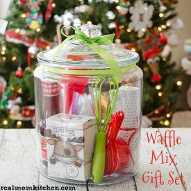 Waffle MIx Gift Set in a Jar - realmomkitchen.com