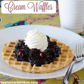 Cream Waffles | realmomkitchen.com