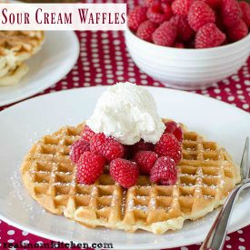 Sour Cream Waffles | realmomkitchen.com