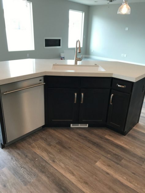 asko dishwasher in island | realmomkitchen.com