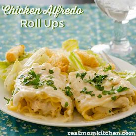 Chicken Alfredo Roll Ups | realmomkitchen.com