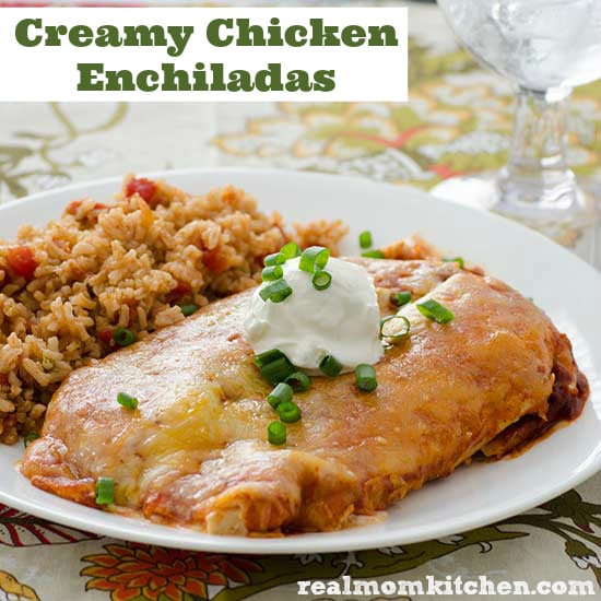 Creamy Chicken Enchiladas