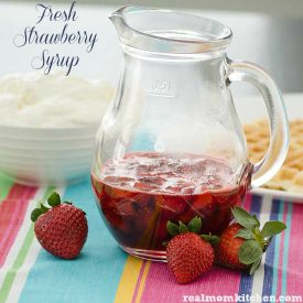 Fresh Strawberry Syrup | realmomkitchen.com