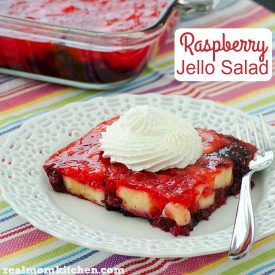 Raspberry Jello Salad | realmomkitchen.com
