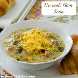 Broccoli Ham Soup | realmomkitchen.com