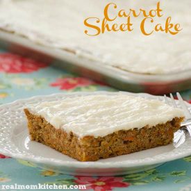 Carrot Sheet Cake | realmomkitchen.com