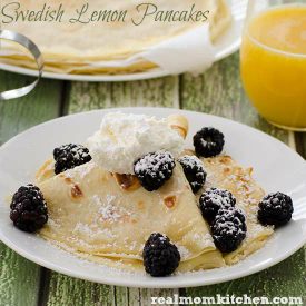 Swedish Lemon Pancakes | realmomkitchen.com