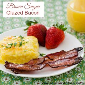 Brown Sugar Glazed Bacon | realmomkitchen.com