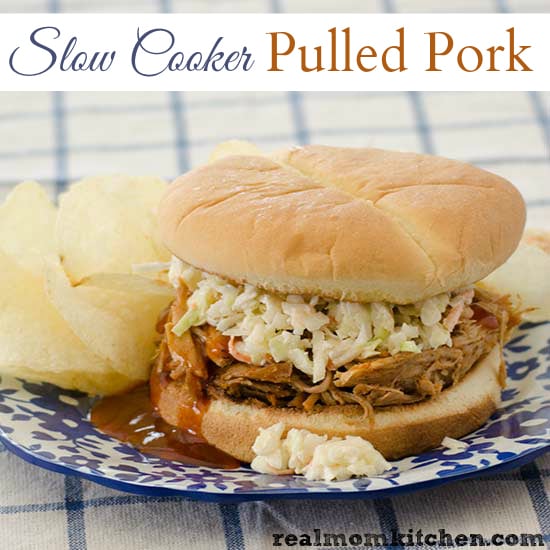 Slow Cooker Pulled Pork | realmomkitchen.com