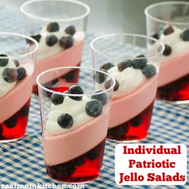 Individual Patriotic Jello Salads | realmomkitchen.com