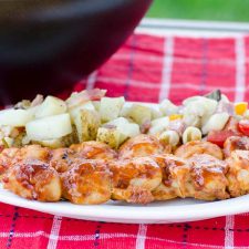 Fabulous BBQ Chicken Skewers | realmomkitchen.com