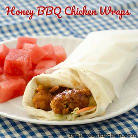 Honey BBQ Chicken Wraps | realmomkitchen.com