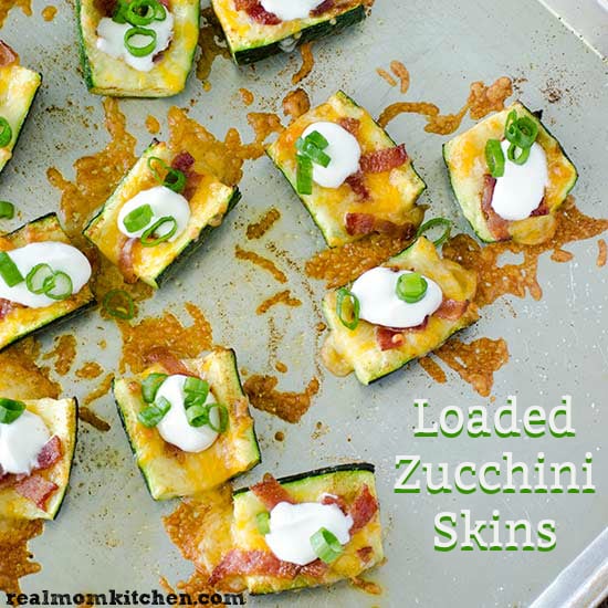 Loaded Zucchini Skins