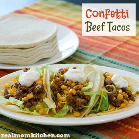Confetti Beef Tacos | realmomkitchen.com