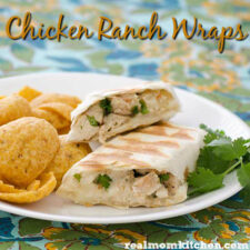 Chicken Ranch Wraps | realmomkitchen.com