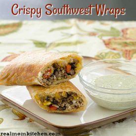 Crispy Southwest Wraps | realmomkitchen.com