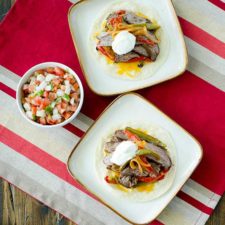 Sheet Pan Beef Fajitas | realmomkitchen.com