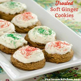 Frosted Soft Ginger Cookies | realmomkitchen.com