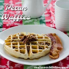 Pecan Waffles | realmomkitchen.com