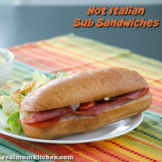 Hot Italian Sub Sandwiches | realmomkitchen.com