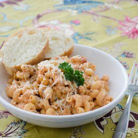 Slow Cooker Italian Chicken Pasta | realmomkitchen.com