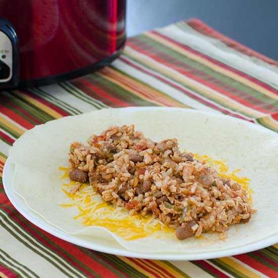 View of Slow Cooker Burrito Filling - Real Mom Kitchen