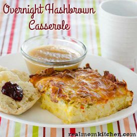 Overnight Hashbrown Casserole | realmomkitchen.com
