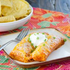 Chicken Cream Cheese Enchiladas | realmomkitchen.com