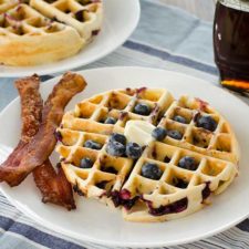 Blueberry Waffles | realmomkitchen.com