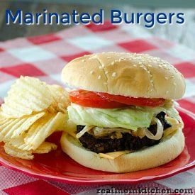 Marinated Burgers | realmomkitchen.com