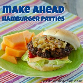 Make Ahead Hamburger Patties | realmomkitchen.com