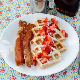 Vanilla Bean Yogurt Waffles | realmomkitchen.com